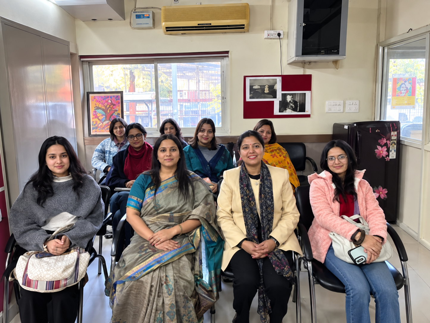 Teacher engaging with students in classroom session